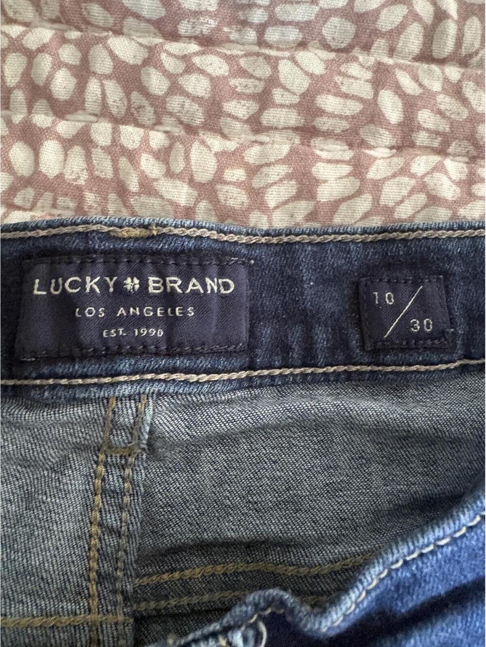 Lucky Brand | Women’s Stevie High Rise Flare Dark Wash Denim Jeans Size 10/30 - Picture 6 of 8